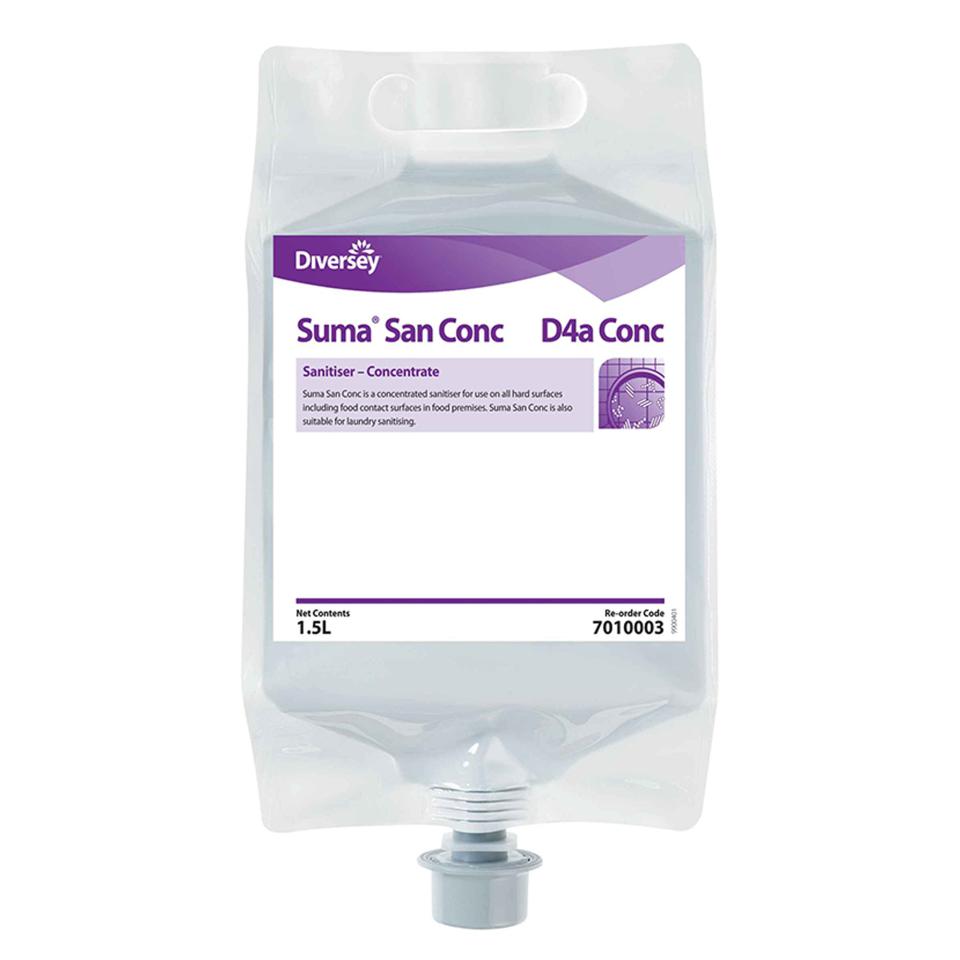 Diversey Suma San Conc D4A 1.5L - Sanitiser Concentrate