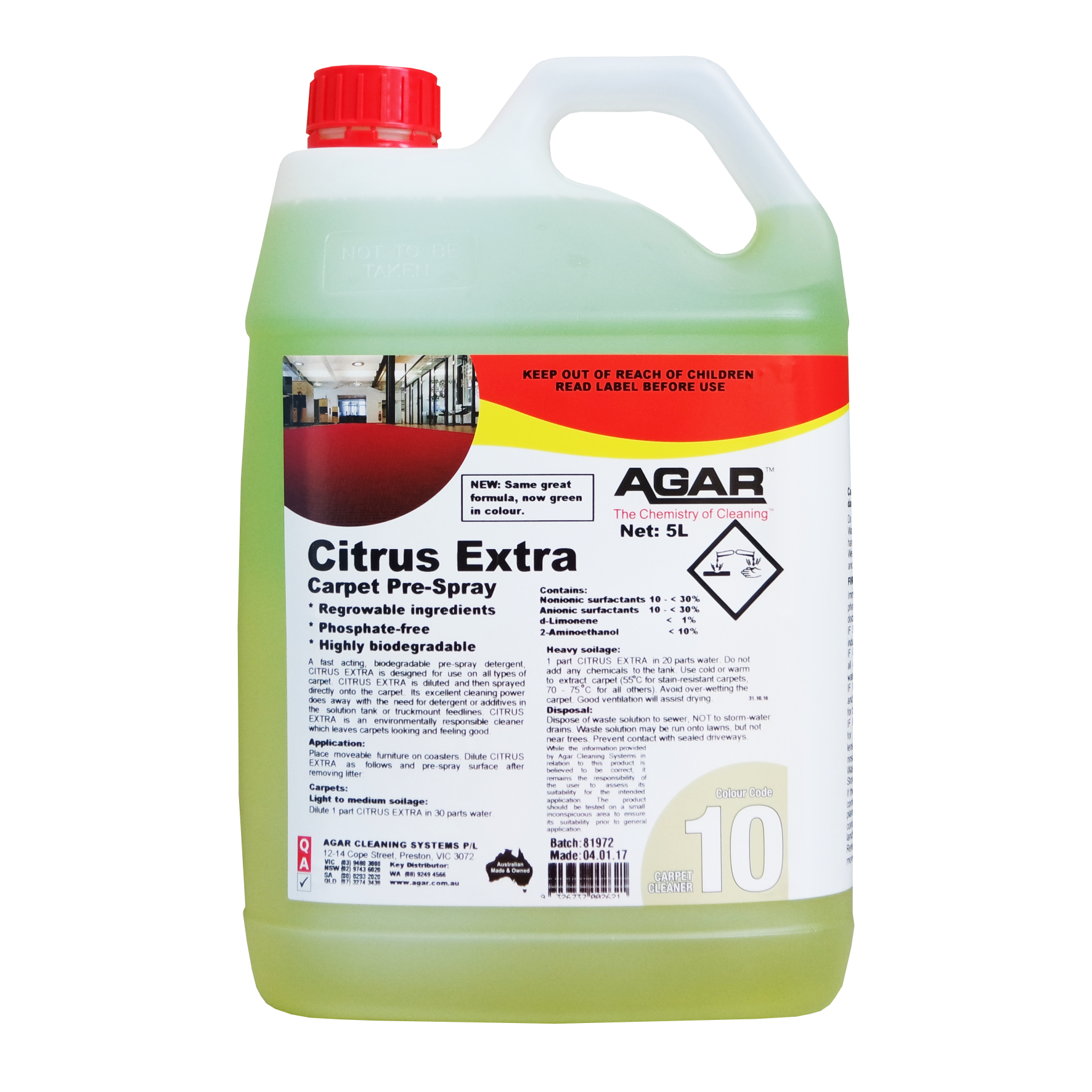Agar Citrus Extra 5L - Carpet Pre-Spray