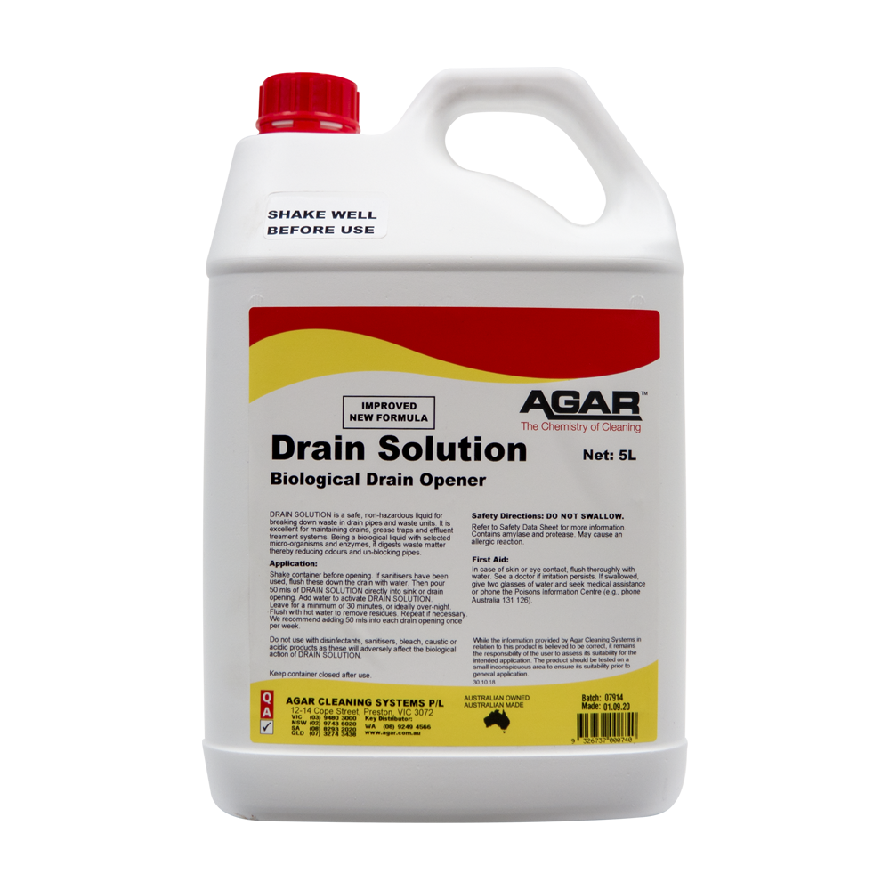 Agar Drain Solution 5L - Biological Drain Opener