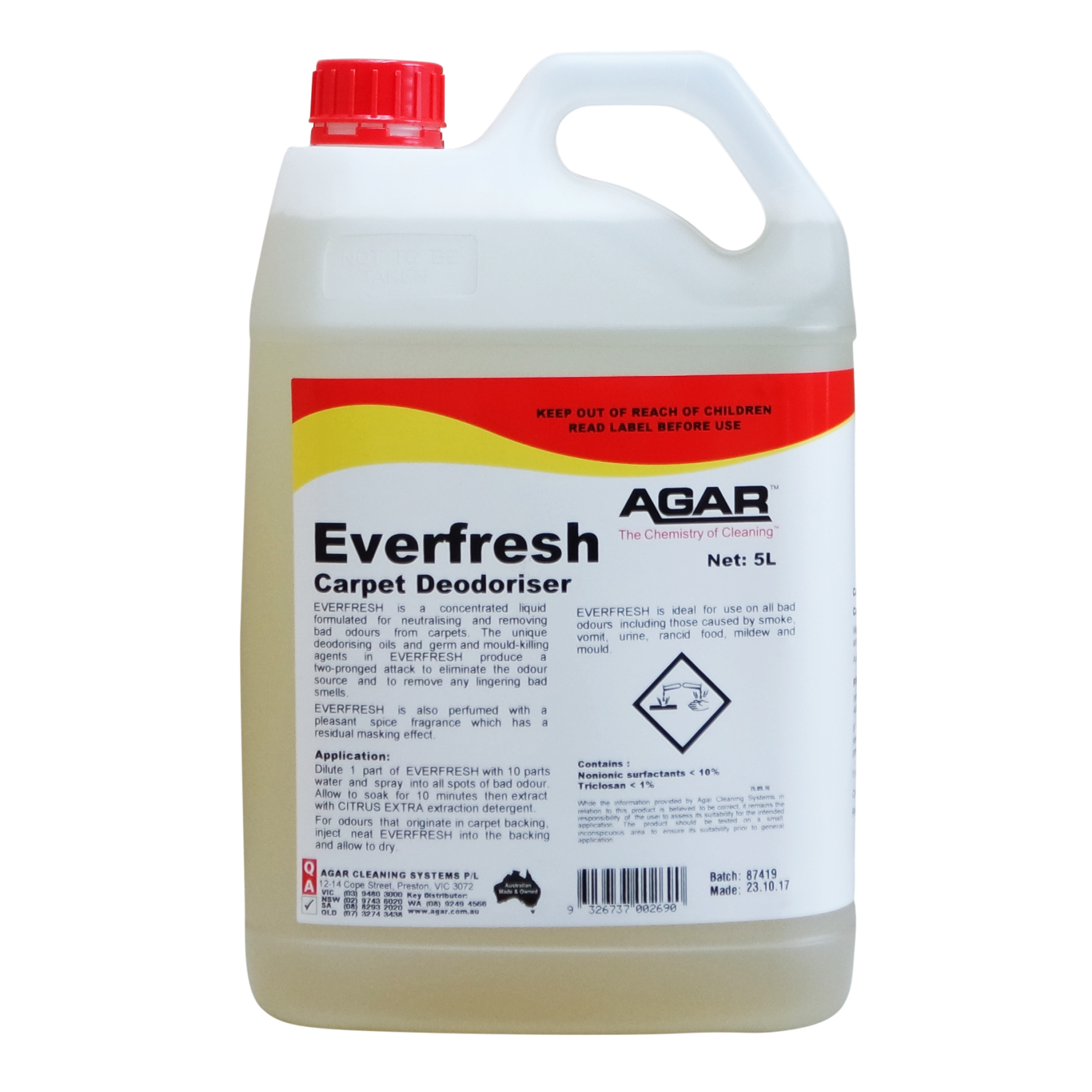 Agar Everfresh 5L - Carpet Deodoriser