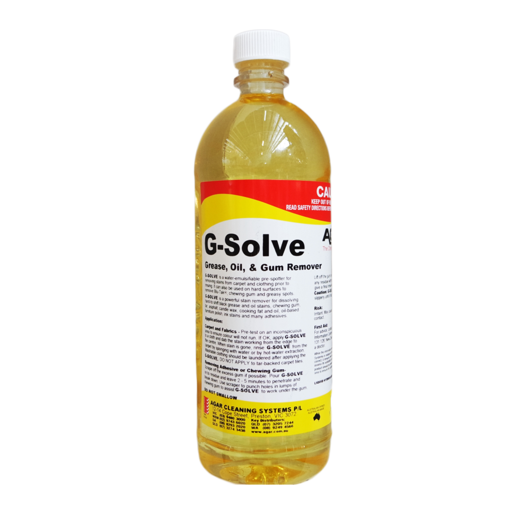 Agar G-Solve 1L -  Grease, Oil & Gum Remover