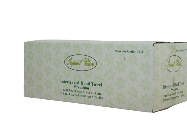 Clean & Soft 2 Ply Compact Interleaved Hand Towels - 19cm x 25cm