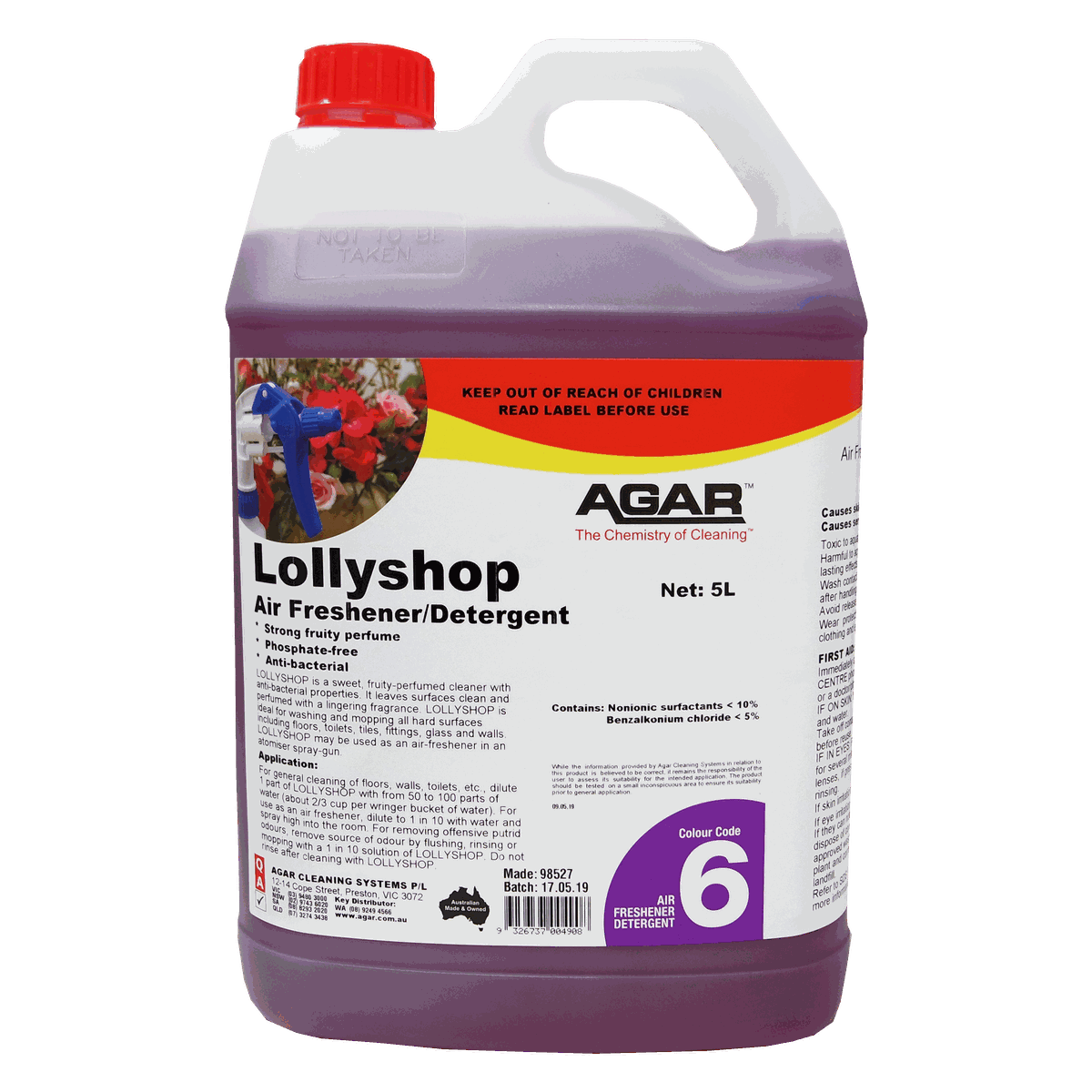 Agar Lollyshop 5L - Air Freshener/Detergent