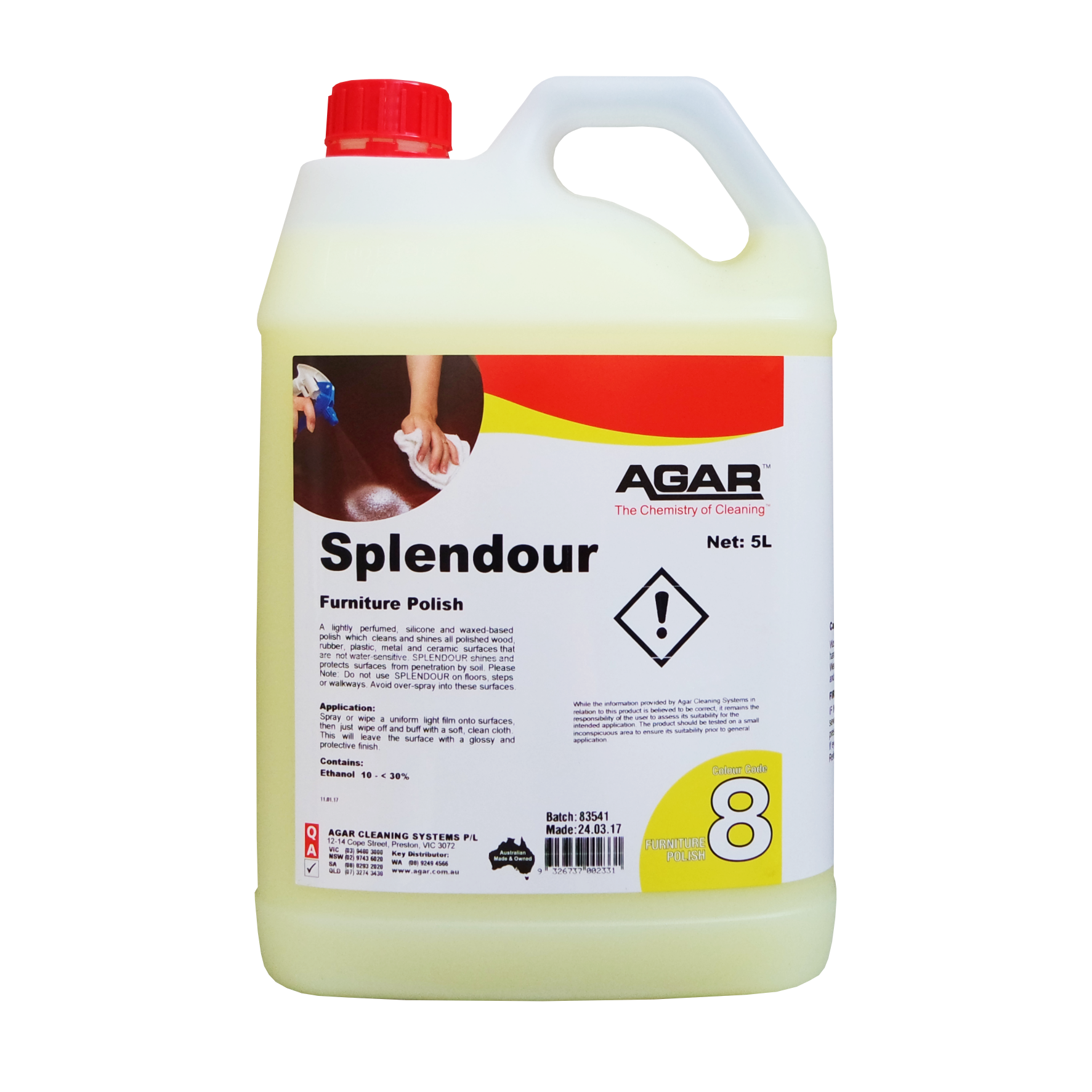 Agar Splendour 5L - Furniture Polish