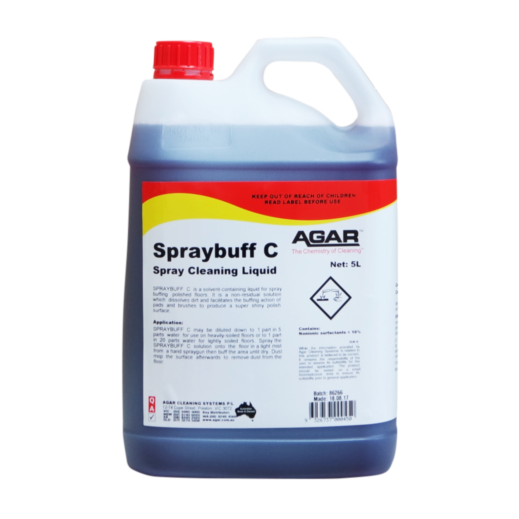 Agar Spraybuff C 5L - Spray Cleaning Liquid