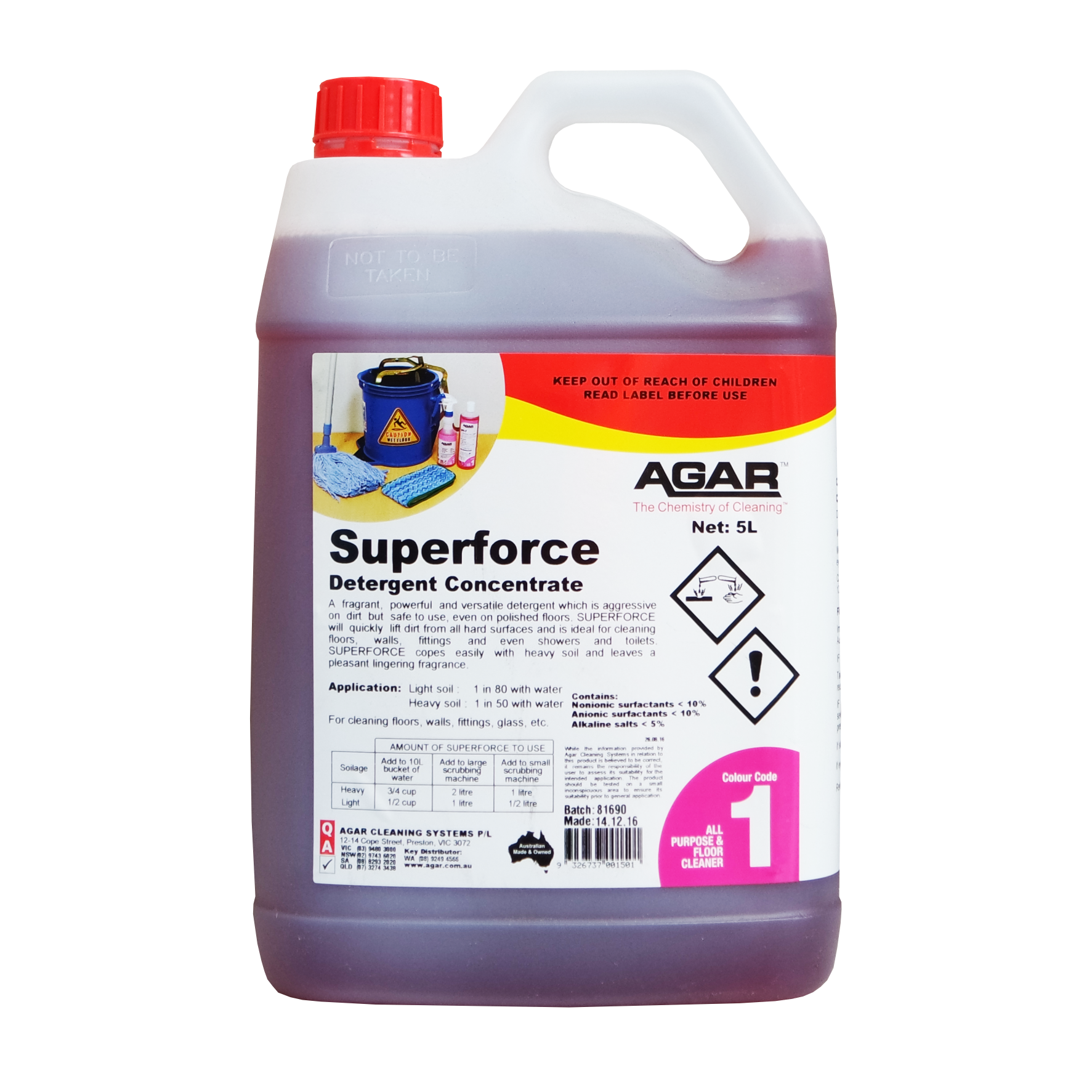 Agar Superforce 5L - Concentrated Detergent